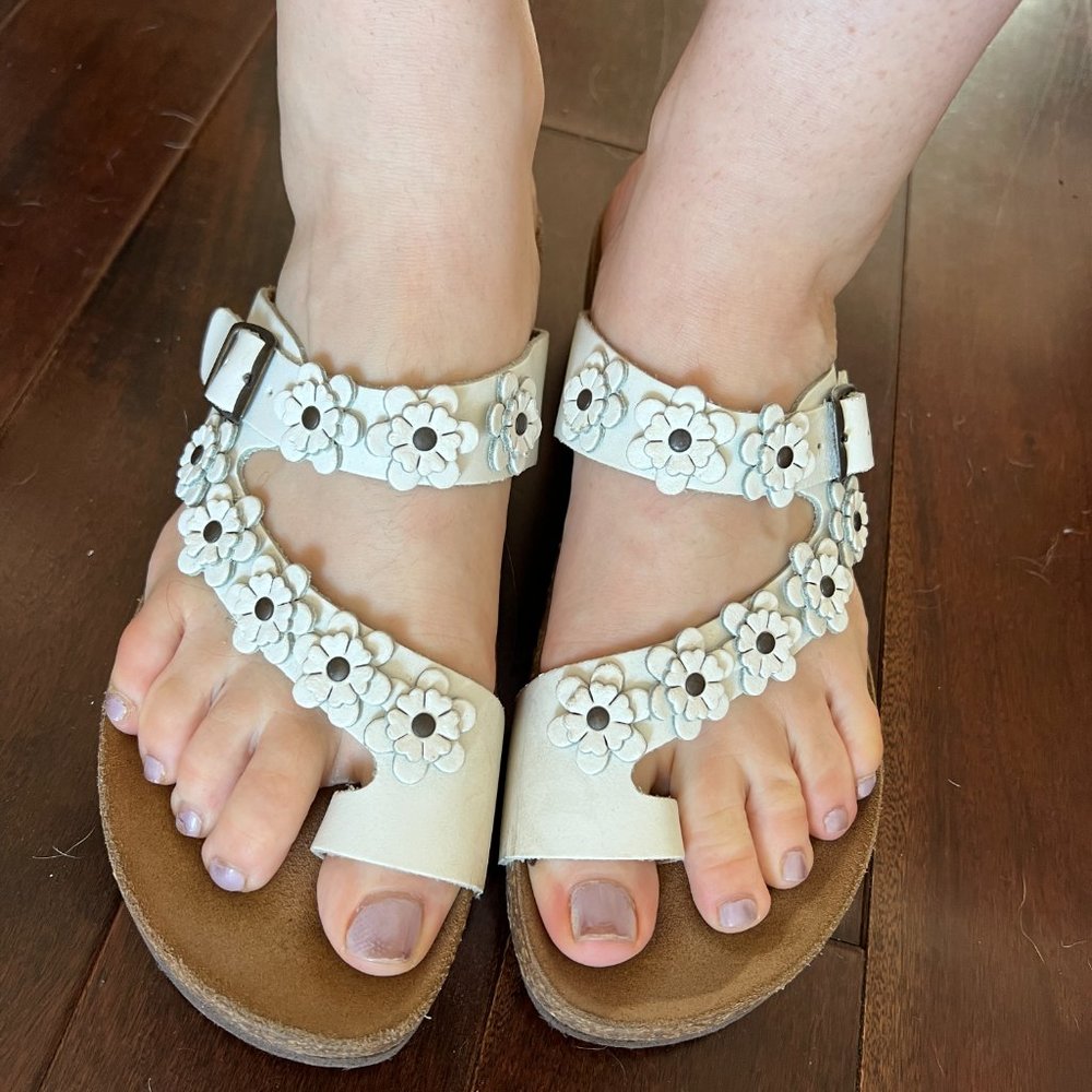 Womens Sandals White Like Birkenstocks